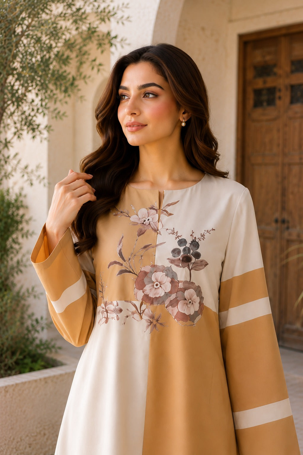 Women's Elegant Printed Cotton Co-Ord Set | Comfortable Kurta Pant Set