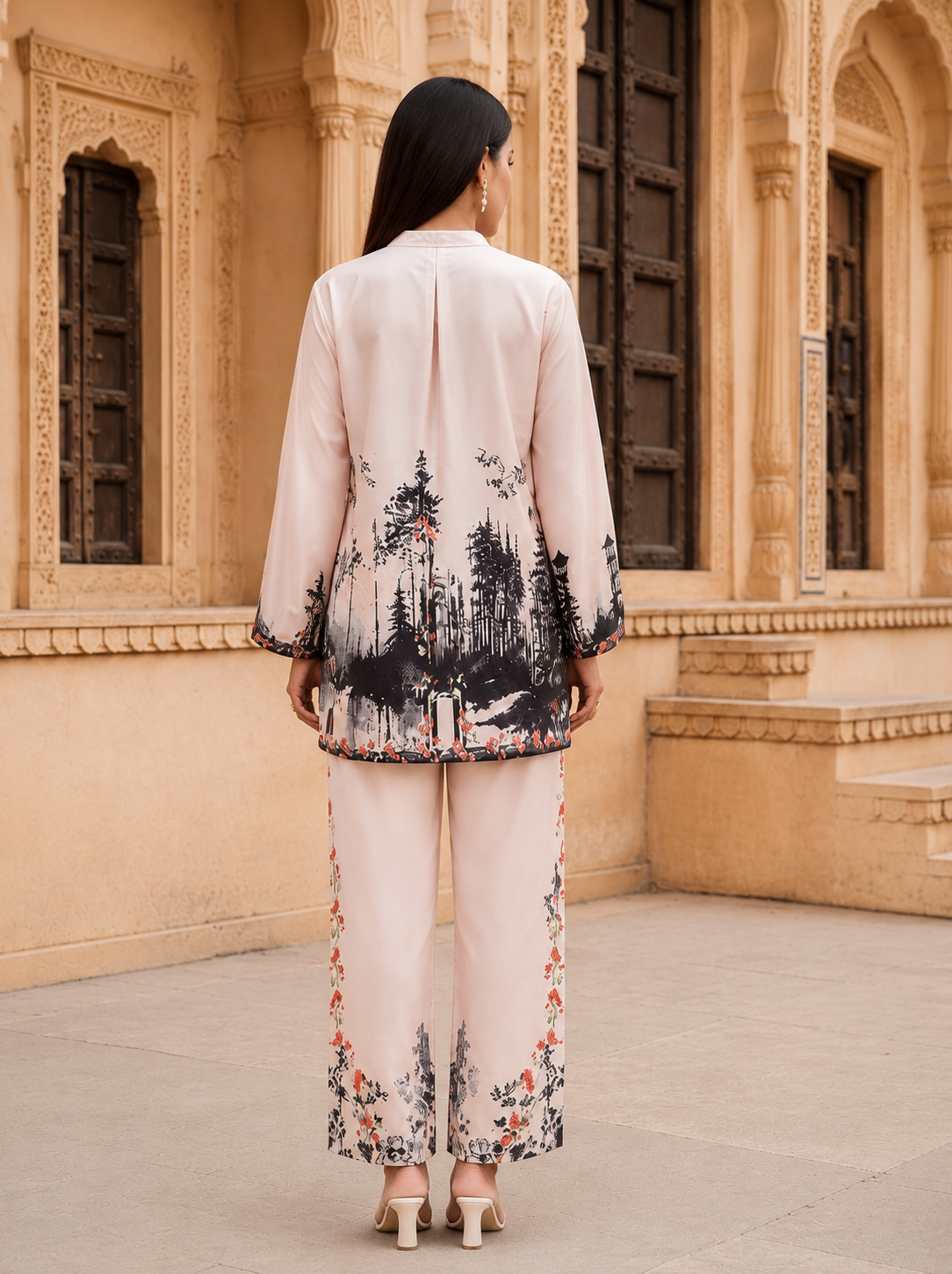 Women's Luxury Designer Co-Ord Set | Digital Print Kurta Pant Set | Trendy Fashion Wear